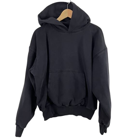 Yeezy Gap Hoodie Mens Black YZY DOUBLE LAYER Perfect Heavyweight